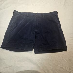 Ralph Lauren Blue Flat Front Shorts Versatile Style